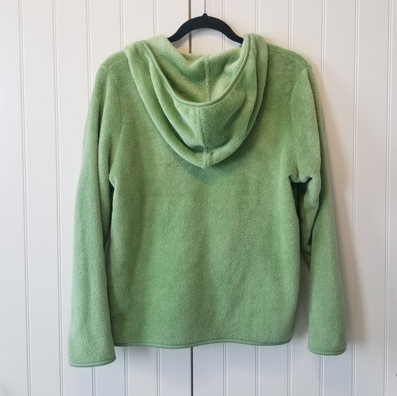 VELOUR Style Track Suit Jacket Zip Up Large - Picture 2 of 3